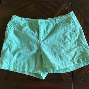 Neon green shorts